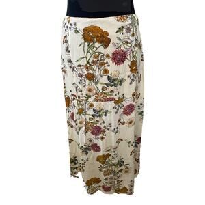 Davi & Dani Midi Skirt Womens Medium Sexy High Slit Flowing Cottage Core Skirt